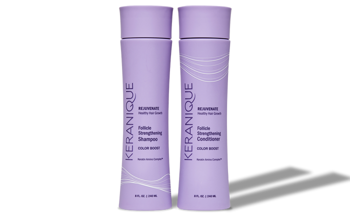 Color Boost Follicle Strengthening Shampoo & Conditioner Set for Color-Treated Hair