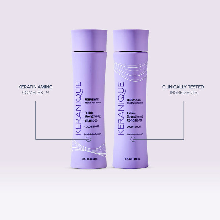 Color Boost Follicle Strengthening Shampoo & Conditioner Set for Color-Treated Hair